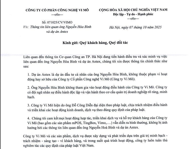 NextTech khẳng định: Không liên quan dự án Antex, Shark Bình không tham gia điều hành