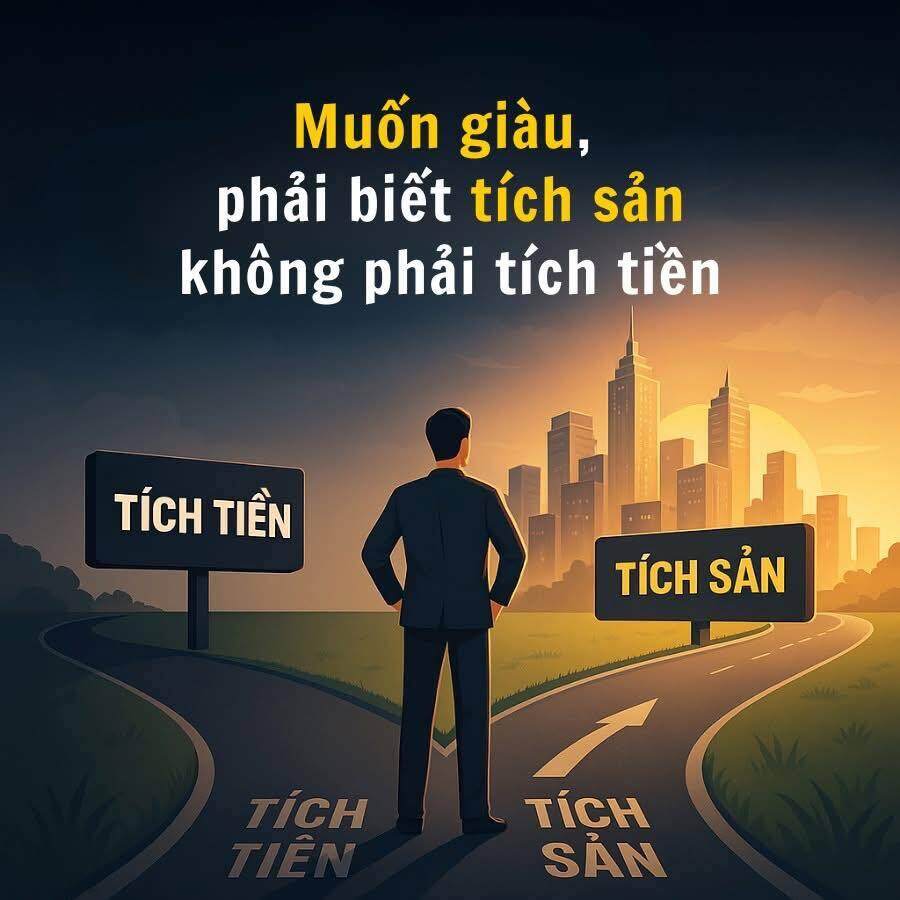 Muốn giàu, đừng chỉ biết tích tiền – hãy học cách tích sản!