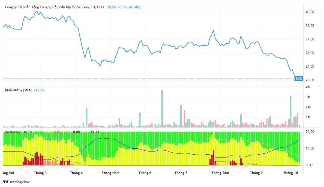 Cổ phiếu liên tục 'dò đáy', điều gì đang xảy ra tại SGR?