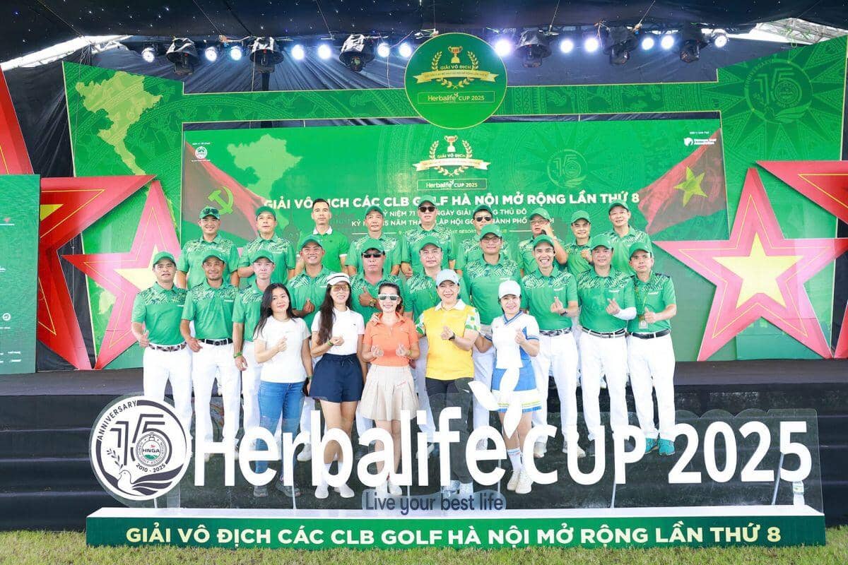 Hơn 700 golfer tranh tài tại VCK các CLB Hà Nội mở rộng - Herbalife Cup 2025