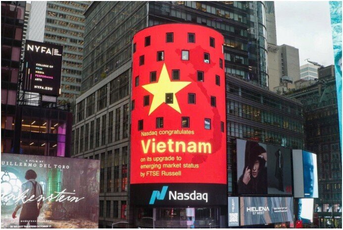 Nasdaq chúc mừng Việt Nam được nâng hạng lên thị trường mới nổi