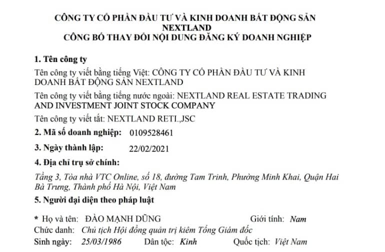 Vụ Shark Bình bị bắt: Hé lộ biến động bất thường tại công ty bất động sản NextLand