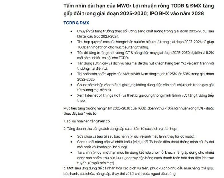 CTCK dự báo MWG lãi 8.500 tỷ năm 2026