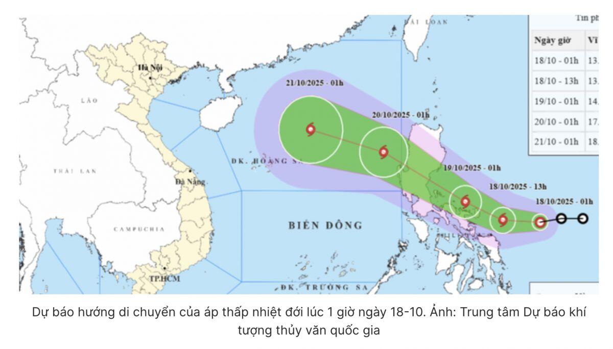 Tin mới về áp thấp nhiệt đới sắp mạnh lên thành bão, gần vào Biển Đông