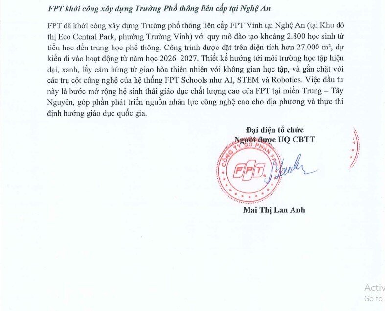 FPT báo lãi ròng 9 tháng tăng trưởng 19%