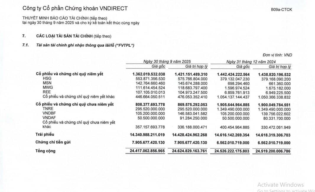 VNDirect (VND) lãi cao nhất lịch sử, tự doanh gom hàng trăm tỷ MSN, REE, HSG, MWG