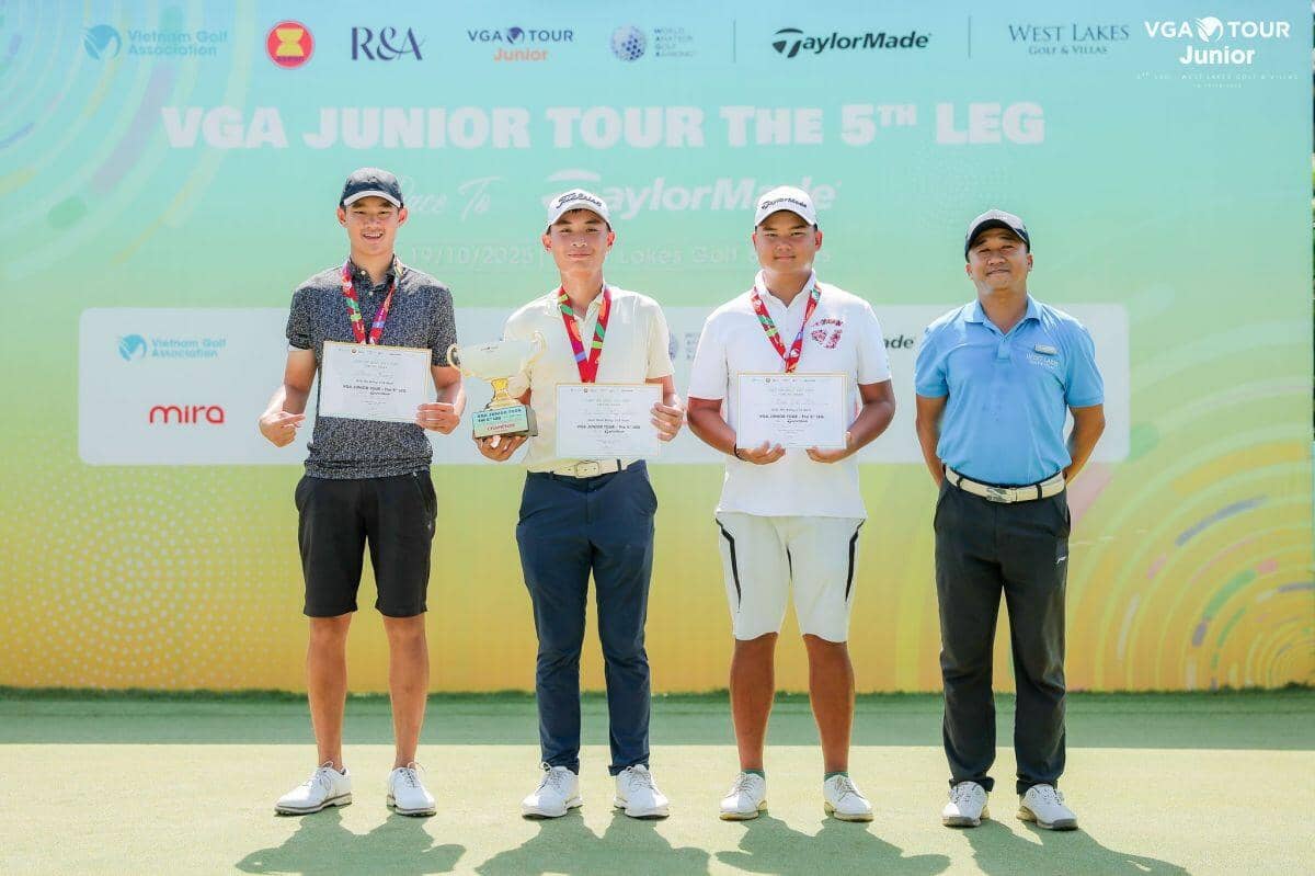 Phạm Thế Nam vô địch chặng 5 VGA Junior Tour 2025 Race to TaylorMade