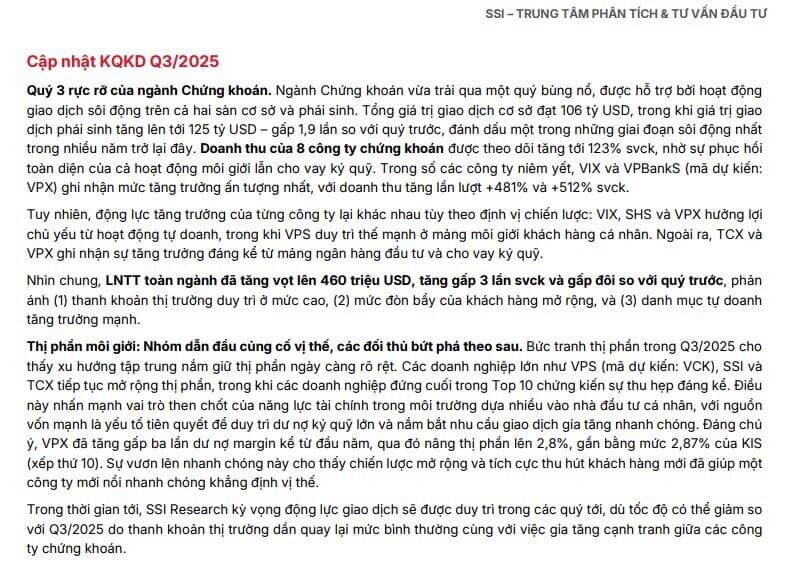 Quý 3 rực rỡ của ngành chứng khoán: Lợi nhuận tăng gấp 3 lần, dư nợ ký quỹ cán mốc kỷ lục 370.000 tỷ