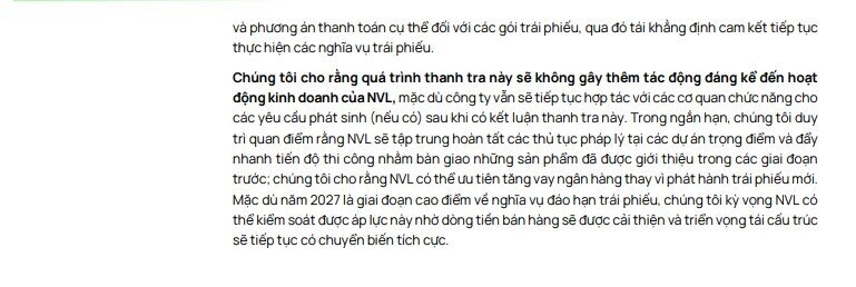 Kết luận thanh tra ghi nhận vi phạm trong quá khứ, sẽ không gây thêm tác động đáng kể đến Novaland, Masan