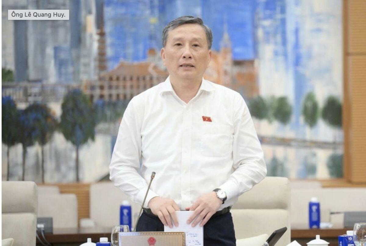 Miễn nhiệm chức Chủ nhiệm Ủy ban đối với ông Lê Quang Huy
