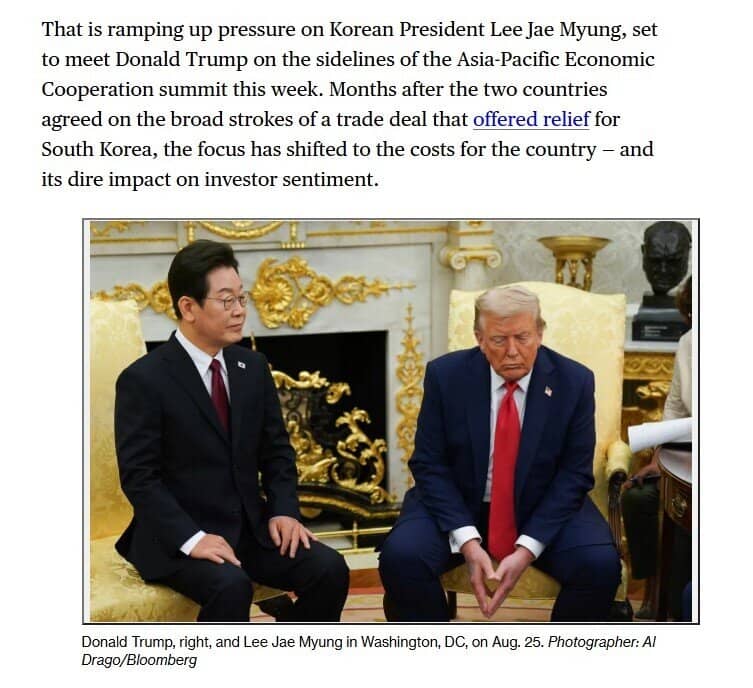 Ông Trump khiến dòng vốn ồ ạt tháo chạy khỏi Hàn Quốc