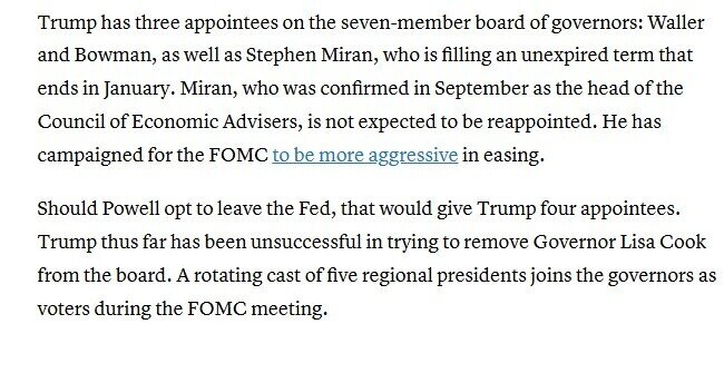 Ông Trump chuẩn bị chọn Chủ tịch Fed mới, có thể công bố trước cuối năm
