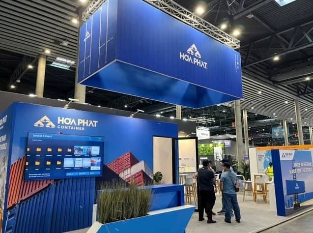 Hòa Phát mang container “Made in Vietnam” đến Triển lãm thế giới, ký hợp đồng với đối tác Mỹ và châu Âu ngay tại sự kiện