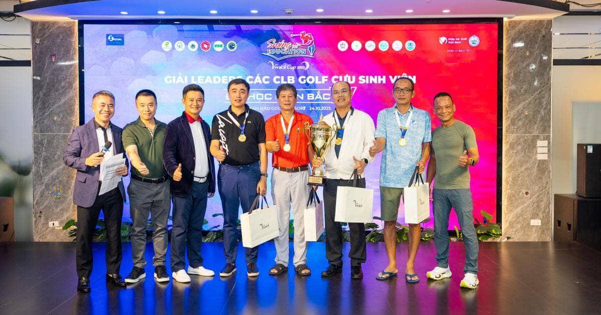 Swing for Education 2025: CLB golf ĐH Bách Khoa HN vô địch giải Leader các CLB cựu sinh viên miền Bắc