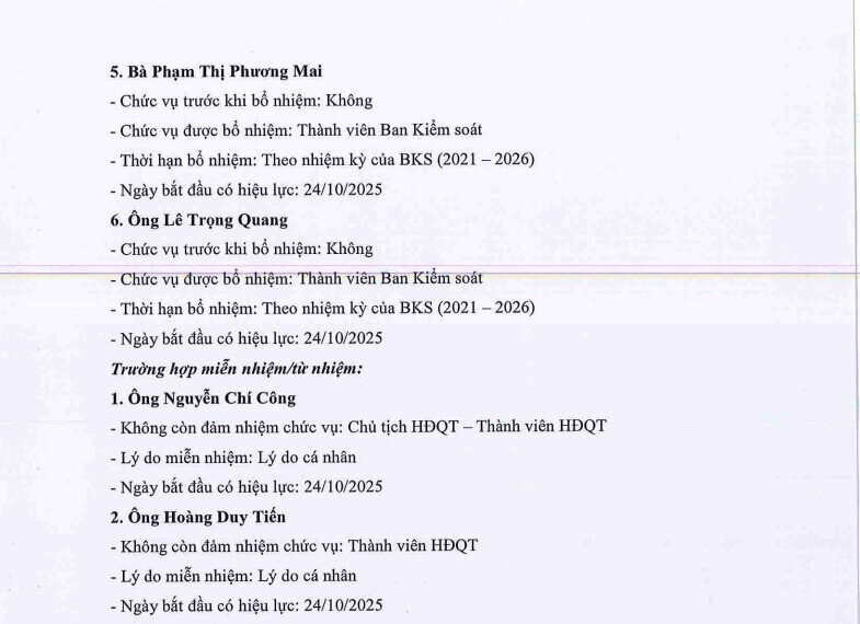 Một doanh nghiệp liên quan đến ‘nhóm’ FLC bất ngờ thông báo miễn nhiệm 8 nhân sự cấp cao