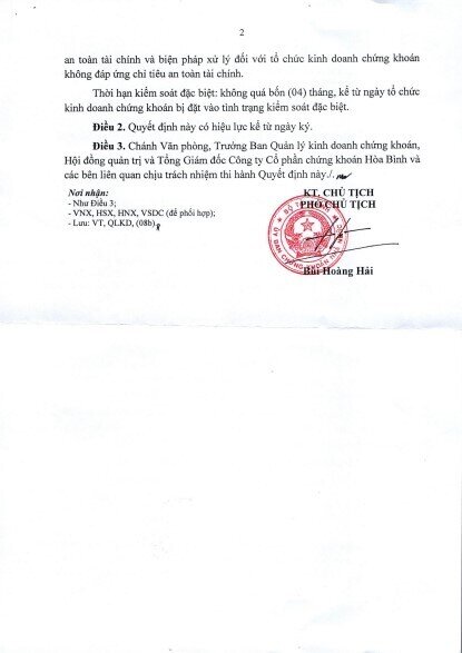 Một CTCK bất ngờ bị kiểm soát đặc biệt, dừng hoạt động cho vay margin