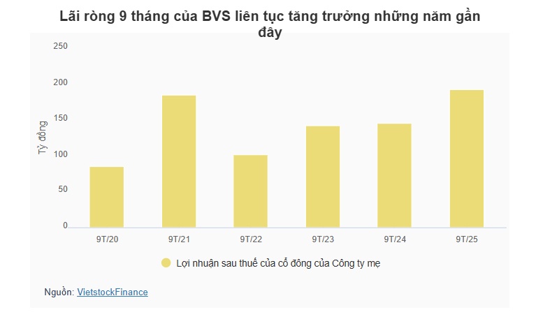Chứng khoán Bảo Việt sẽ chi cổ tức 8% bằng tiền vào cuối tháng 11
