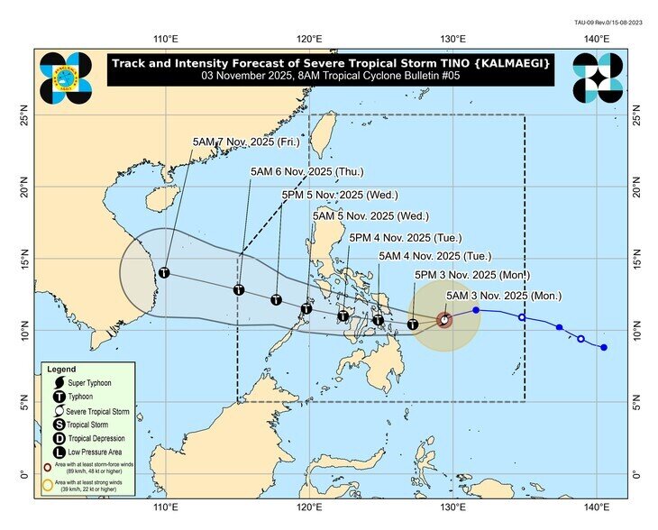 Dự báo đáng lo ngại của Philippines về cấp "siêu bão" của Kalmaegi