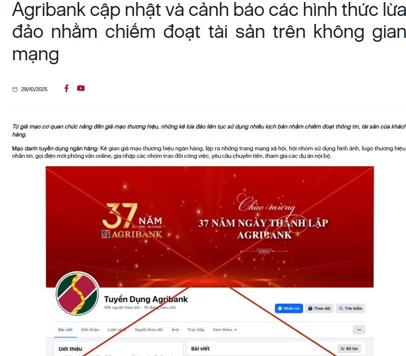 Agribank phát cảnh báo khẩn: Khách hàng lưu ý tránh mất tiền oan