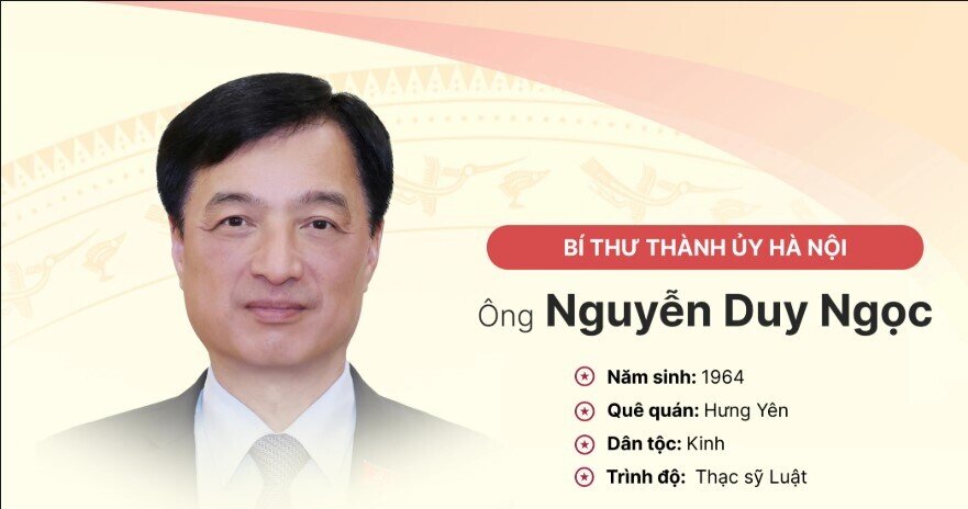 Tiểu sử tân Bí thư Thành ủy Hà Nội Nguyễn Duy Ngọc