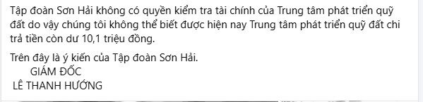 Tập đoàn Sơn Hải lên tiếng về việc Thanh tra nêu sai phạm tại dự án 500 tỷ