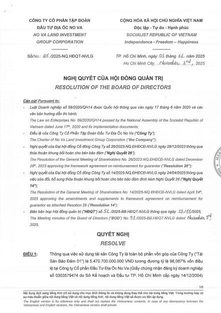 Novaland bảo lãnh cho khoản vay 3.500 tỷ đồng của công ty con, tái khởi động dự án ‘sống còn’ Aqua City