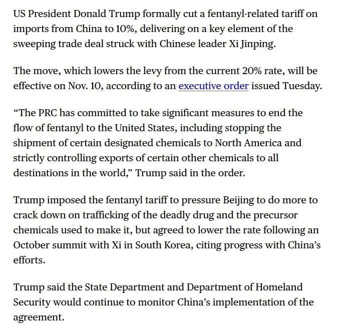 Ông Trump chính thức giảm thuế cho Trung Quốc và đình chiến thương mại thêm một năm