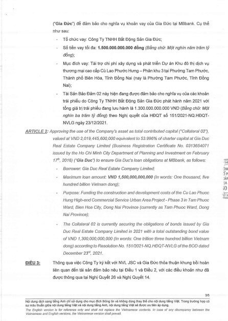 Novaland bảo lãnh cho khoản vay 3.500 tỷ đồng của công ty con, tái khởi động dự án ‘sống còn’ Aqua City