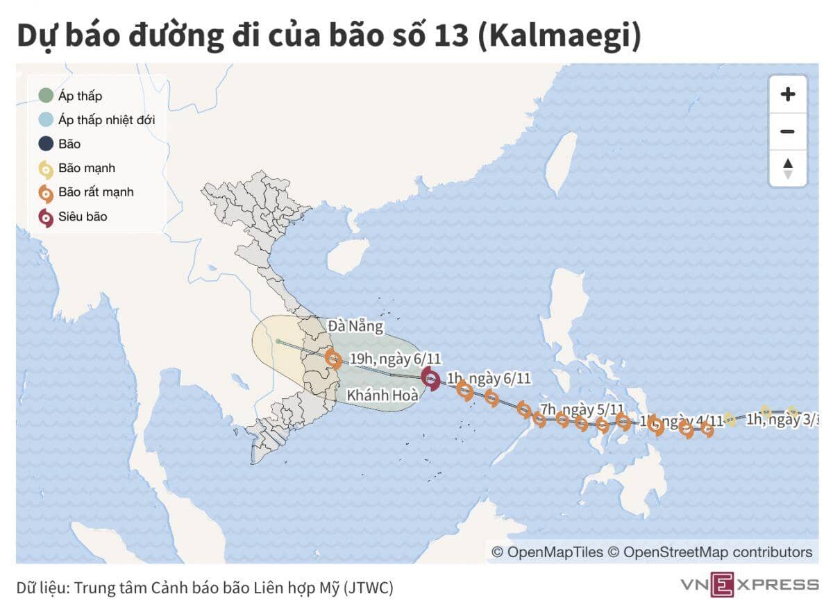 Bão Kalmaegi quần thảo trong đất liền, hàng trăm cuộc gọi cầu cứu