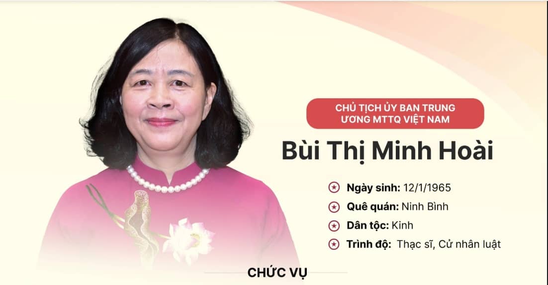 Tiểu sử nữ Chủ tịch đầu tiên của Mặt trận Tổ quốc Việt Nam