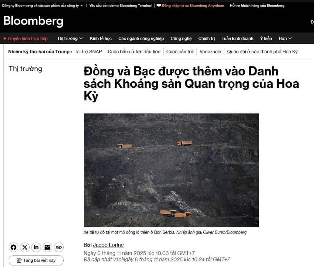 Bạc dưới ‘vòng ngắm’ Mỹ: Đòn chính sách mới có làm giá kim loại quý bùng nổ?
