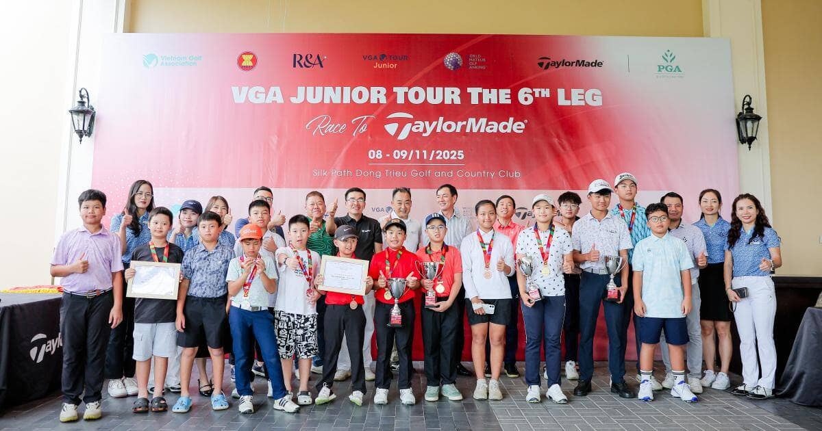 Nguyễn Bảo Phát vô địch chặng 6 VGA Junior Tour 2025