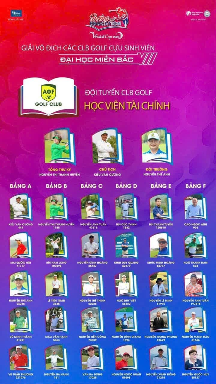 12 đội tuyển sẵn sàng tranh tài tại Giải VĐ các CLB Golf Cựu sinh viên Đại học miền Bắc 2025