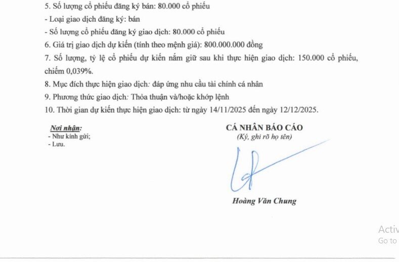 Phó TGĐ Dabaco Việt Nam đăng ký bán 80.000 cổ phiếu giữa bối cảnh thị giá giảm 18%