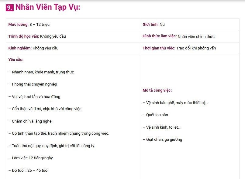 Thu nhập “khủng” tại Mailisa