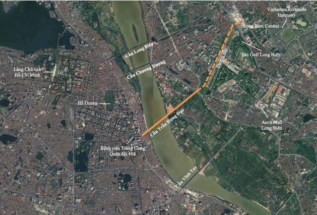 Giá đất Long Biên tăng mạnh sau khi cầu 16.200 tỷ đồng nối phố cổ khởi công