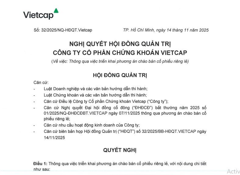 Gần 70 NĐT đăng ký mua cổ phiếu Vietcap, xuất hiện nhiều tổ chức ngoại tên tuổi