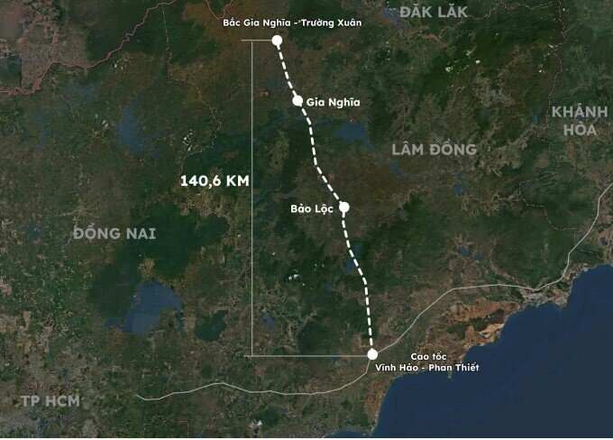 Đề xuất đầu tư cao tốc Gia Nghĩa - Bảo Lộc - Phan Thiết