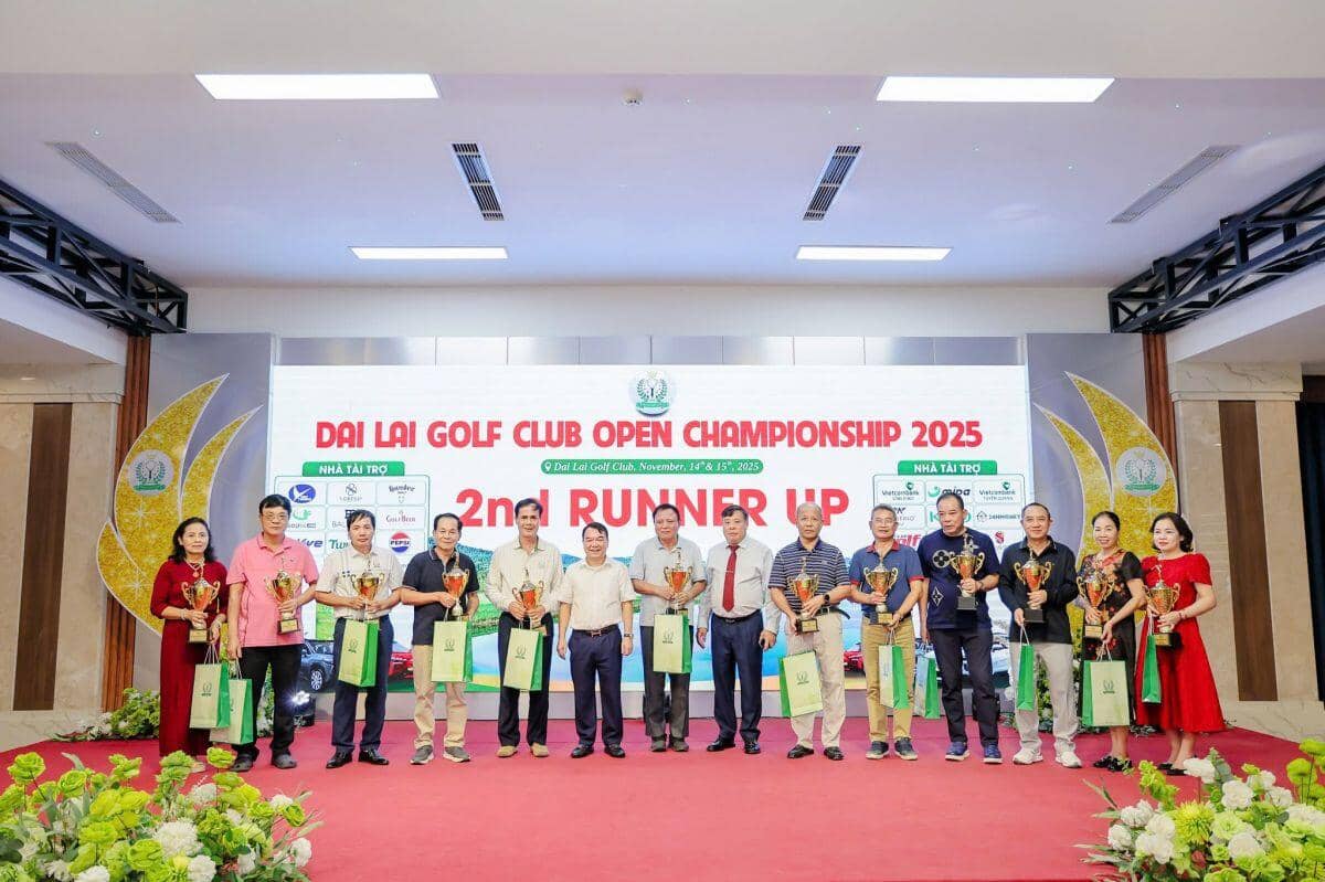 Gần 1000 golfer tham gia tranh tài giải Vô địch Câu lạc bộ Sân golf Đại Lải mở rộng 2025