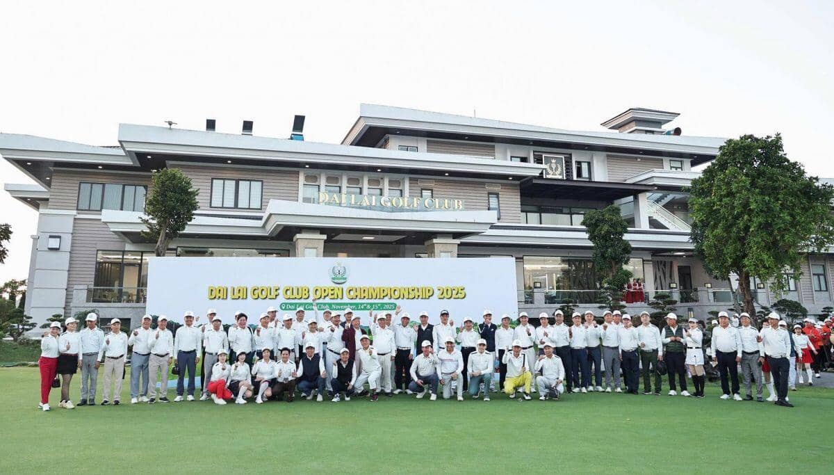 Gần 1000 golfer tham gia tranh tài giải Vô địch Câu lạc bộ Sân golf Đại Lải mở rộng 2025