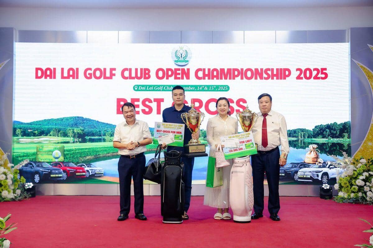 Gần 1000 golfer tham gia tranh tài giải Vô địch Câu lạc bộ Sân golf Đại Lải mở rộng 2025