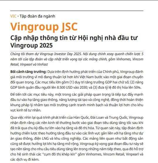 Vingroup (VIC) công bố chiến lược tăng trưởng 5 năm: VinFast và Vinhomes làm 'bệ phóng', tái khẳng định hòa vốn mảng xe điện