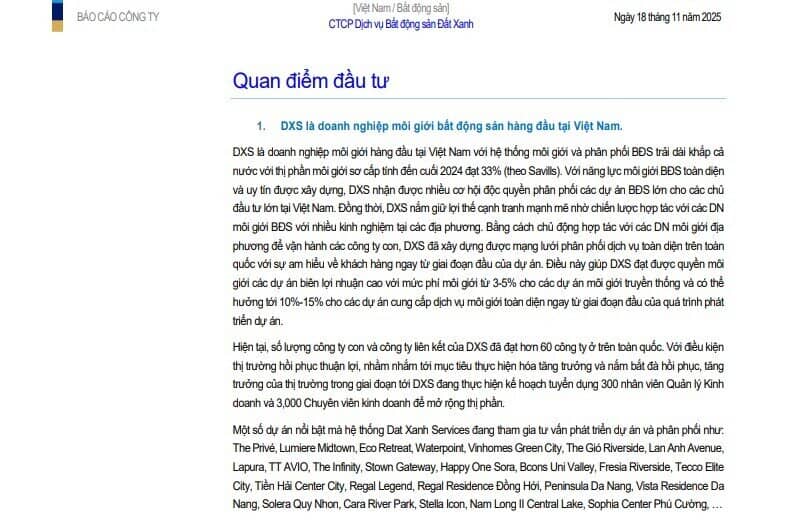 Hưởng lợi từ loạt dự án sắp mở bán, một cổ phiếu BĐS được khuyến nghị mua, kỳ vọng tăng 24%