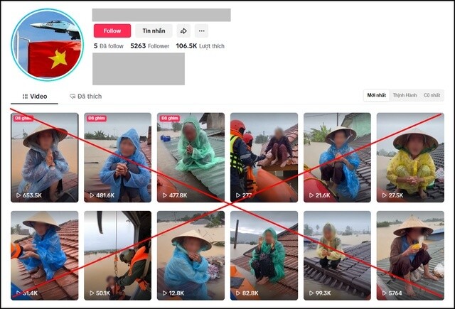 Loạt clip AI giả mạo người dân miền Trung khóc kêu cứu thương tâm: Cơ quan chức năng xử lý ra sao?