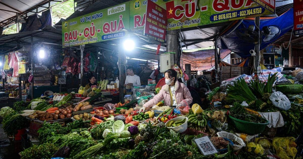 Giá rau xanh Hà Nội đắt đỏ, tiểu thương nói ‘nhiều nơi cứ vin cớ để tăng giá'