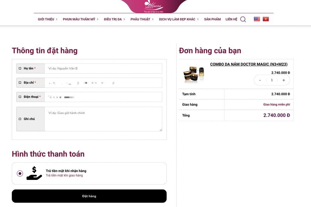 Mailisa vẫn ngang nhiên bán hàng?