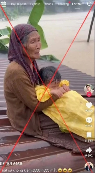 Cảnh giác tin giả AI về mưa lũ: Bộ Công an lên tiếng