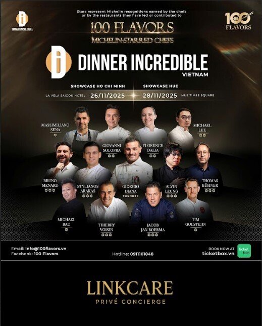 Việt Nam chào đón 13 đầu bếp Michelin trong tuần lễ ẩm thực quốc tế