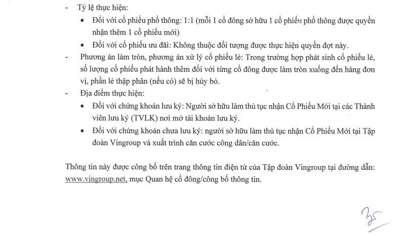 Vingroup chốt ngày đăng ký cuối cùng để phát hành 3,9 tỷ cổ phiếu thưởng