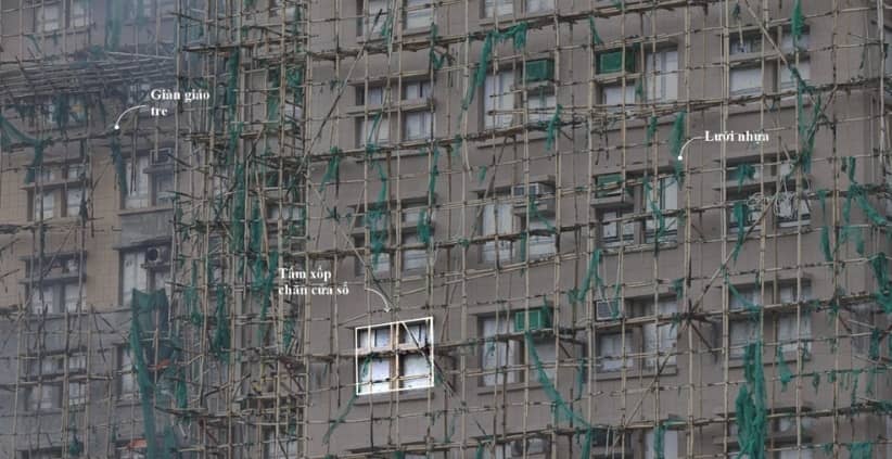 Vì sao tòa chung cư Hong Kong cháy như bó đuốc?
